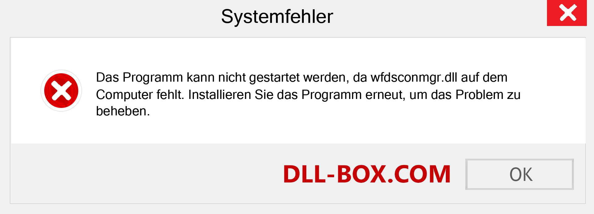 wfdsconmgr.dll-Datei fehlt?. Download für Windows 7, 8, 10 - Fix wfdsconmgr dll Missing Error unter Windows, Fotos, Bildern