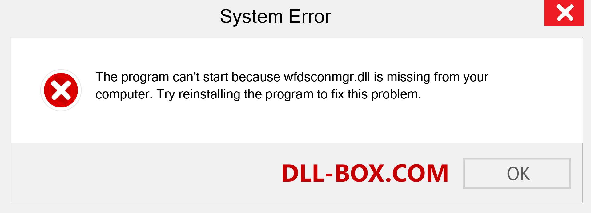 wfdsconmgr.dll file is missing?. Download for Windows 7, 8, 10 - Fix  wfdsconmgr dll Missing Error on Windows, photos, images